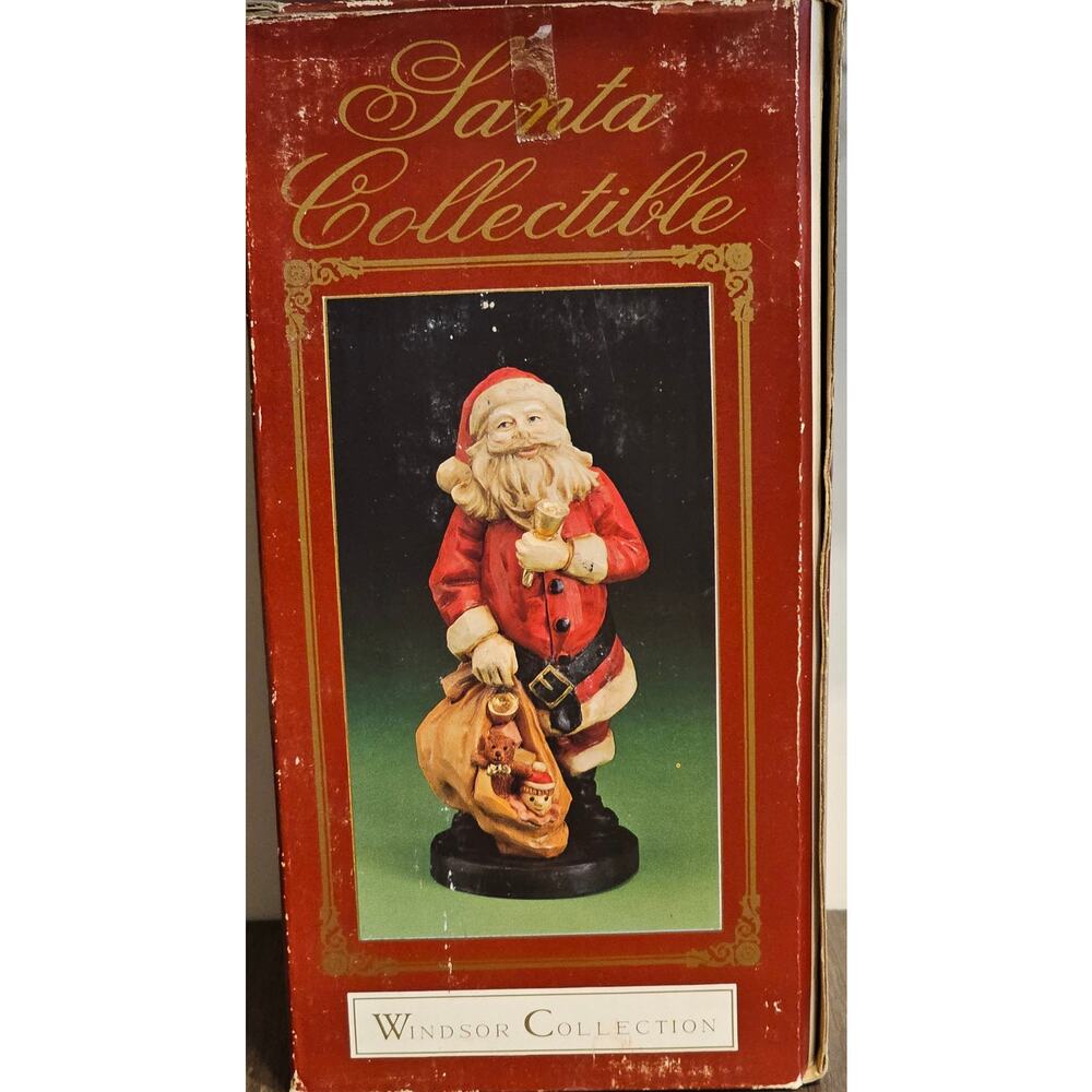Vtg Winsor Collection 10" Santa Claus Christmas Bag Collectible Figurine 10"